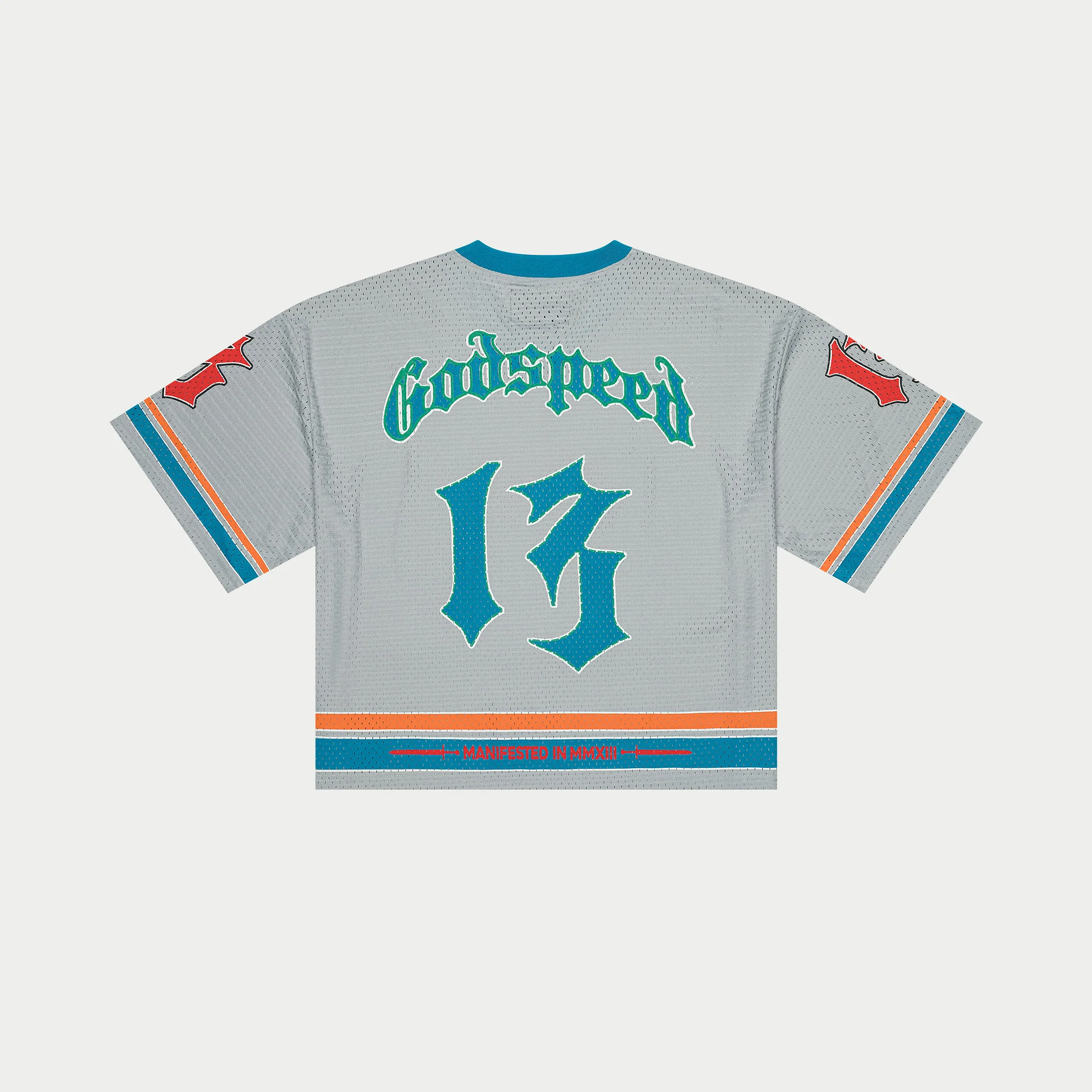 First Down Jersey (Grey/Blue/Orange) - Image 3