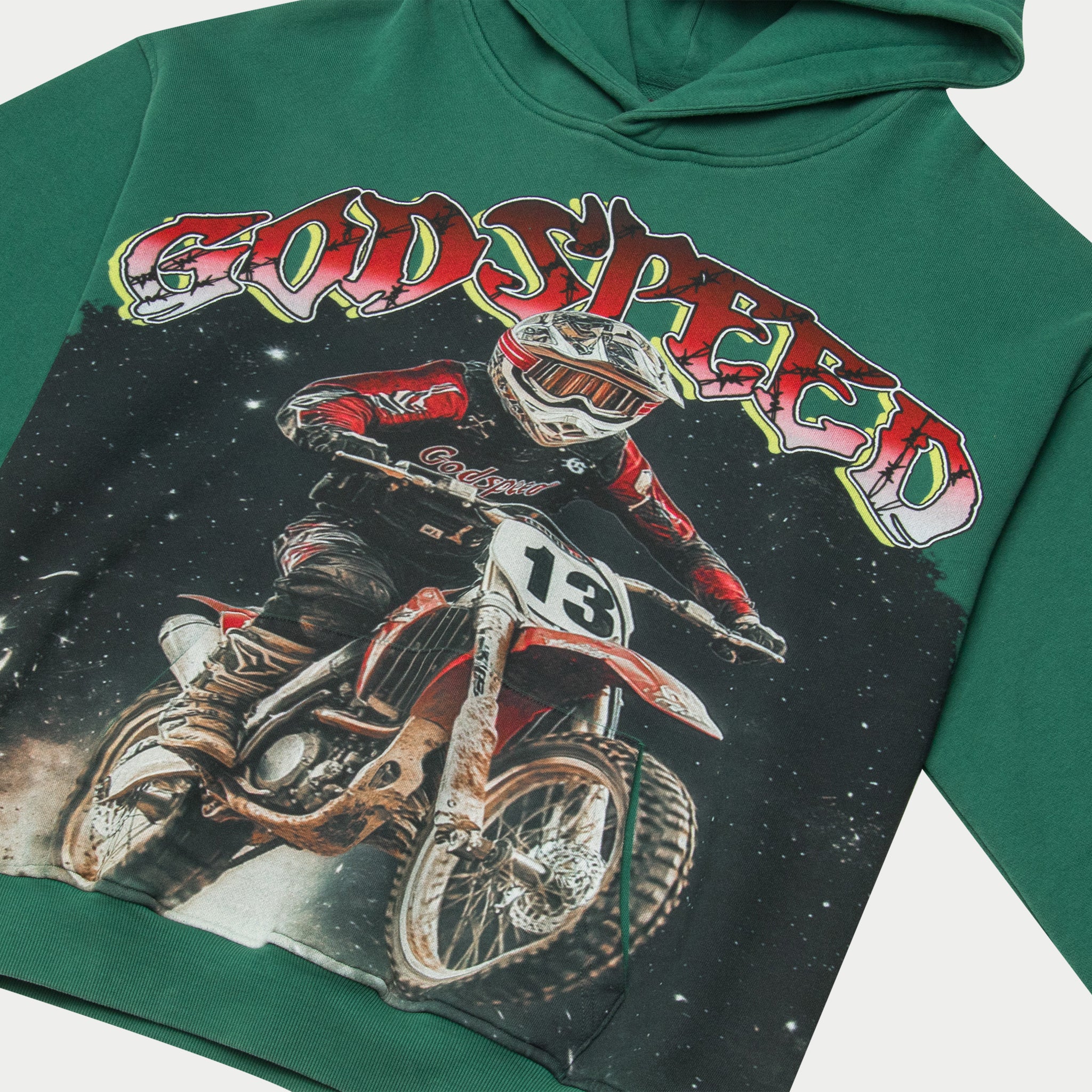 Motocross Hoodie (Green) - Image 2