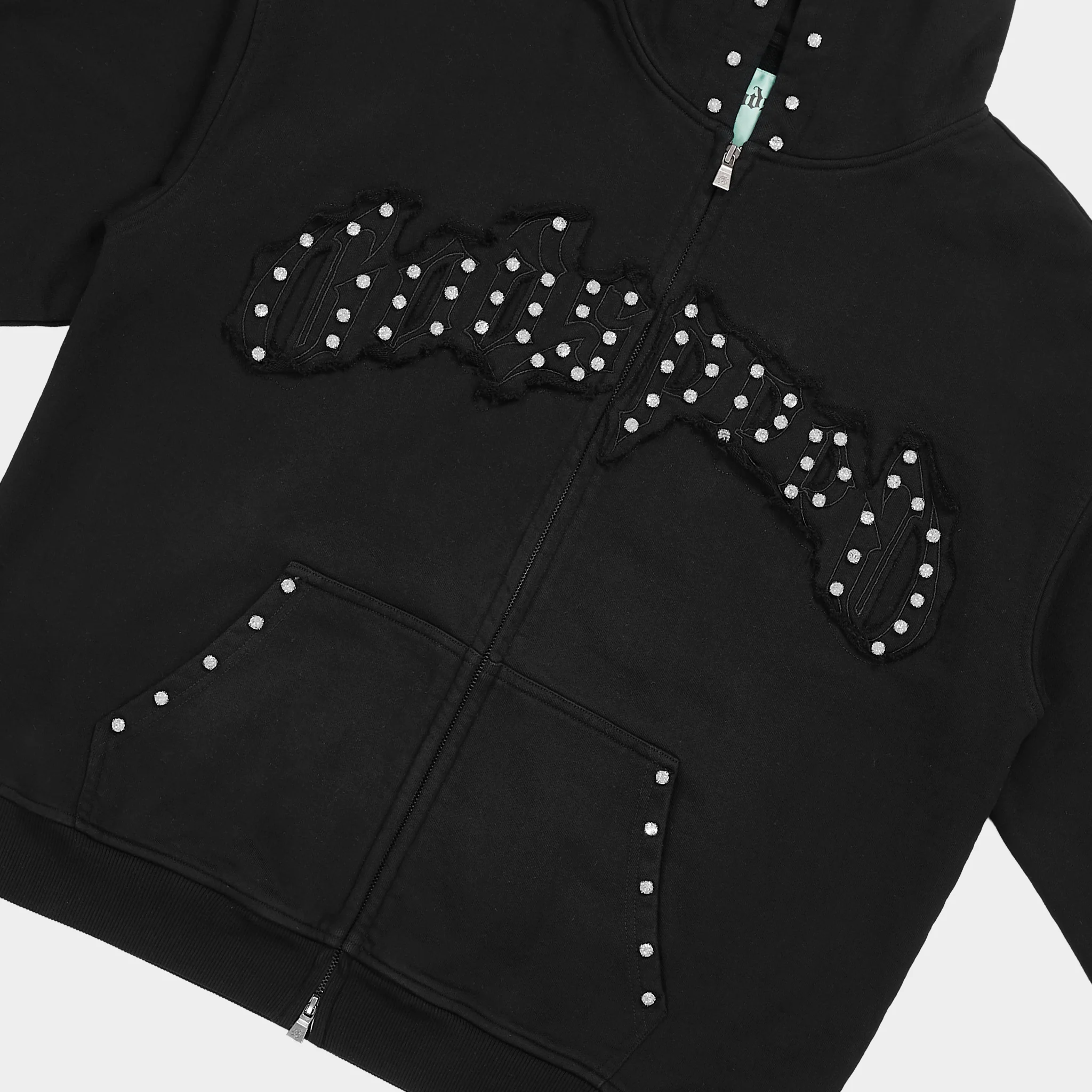 Symmetric Studed Sweatsuit V2 (Black VVS💎) - Image 3