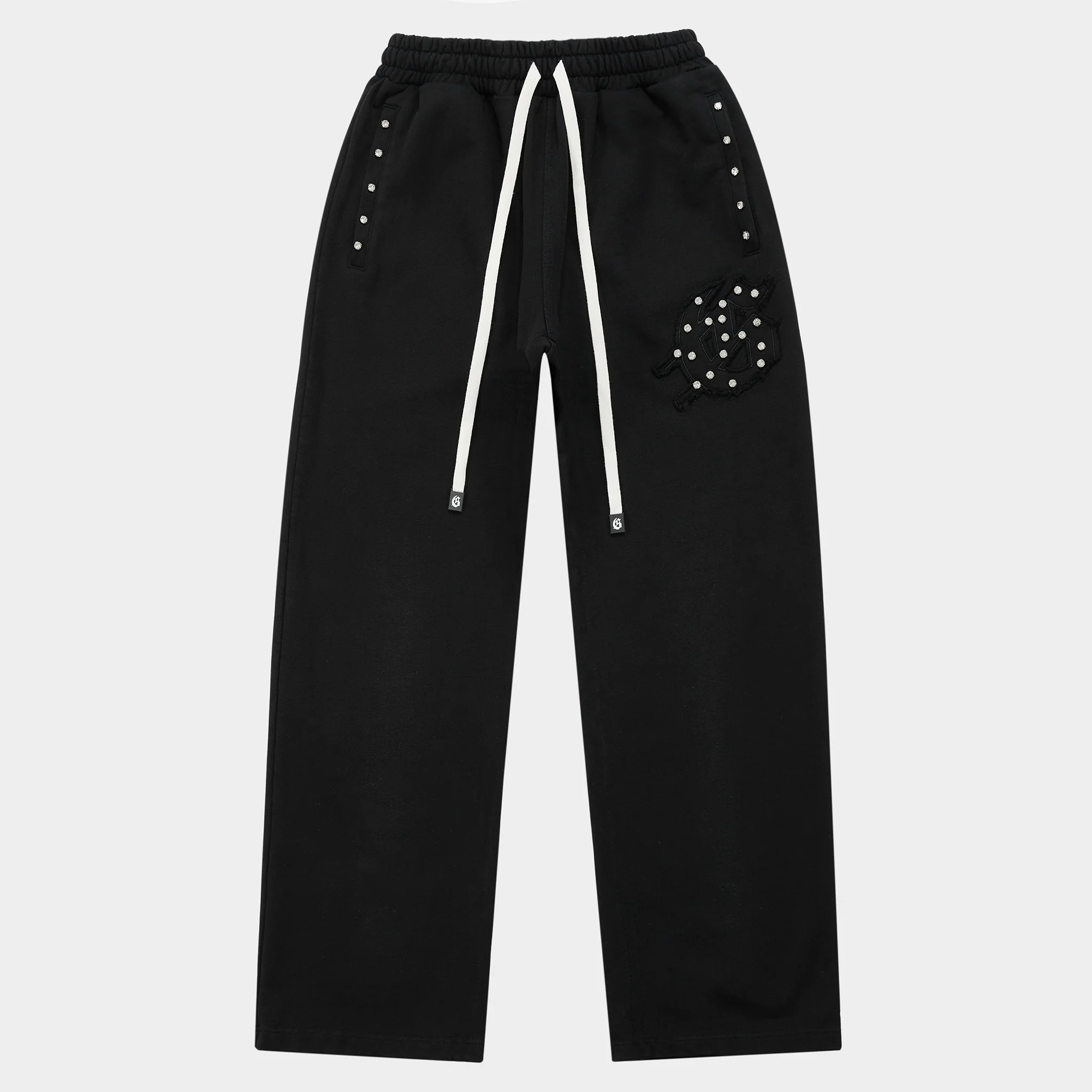 Symmetric Studed Sweatsuit V2 (Black VVS💎) - Image 5