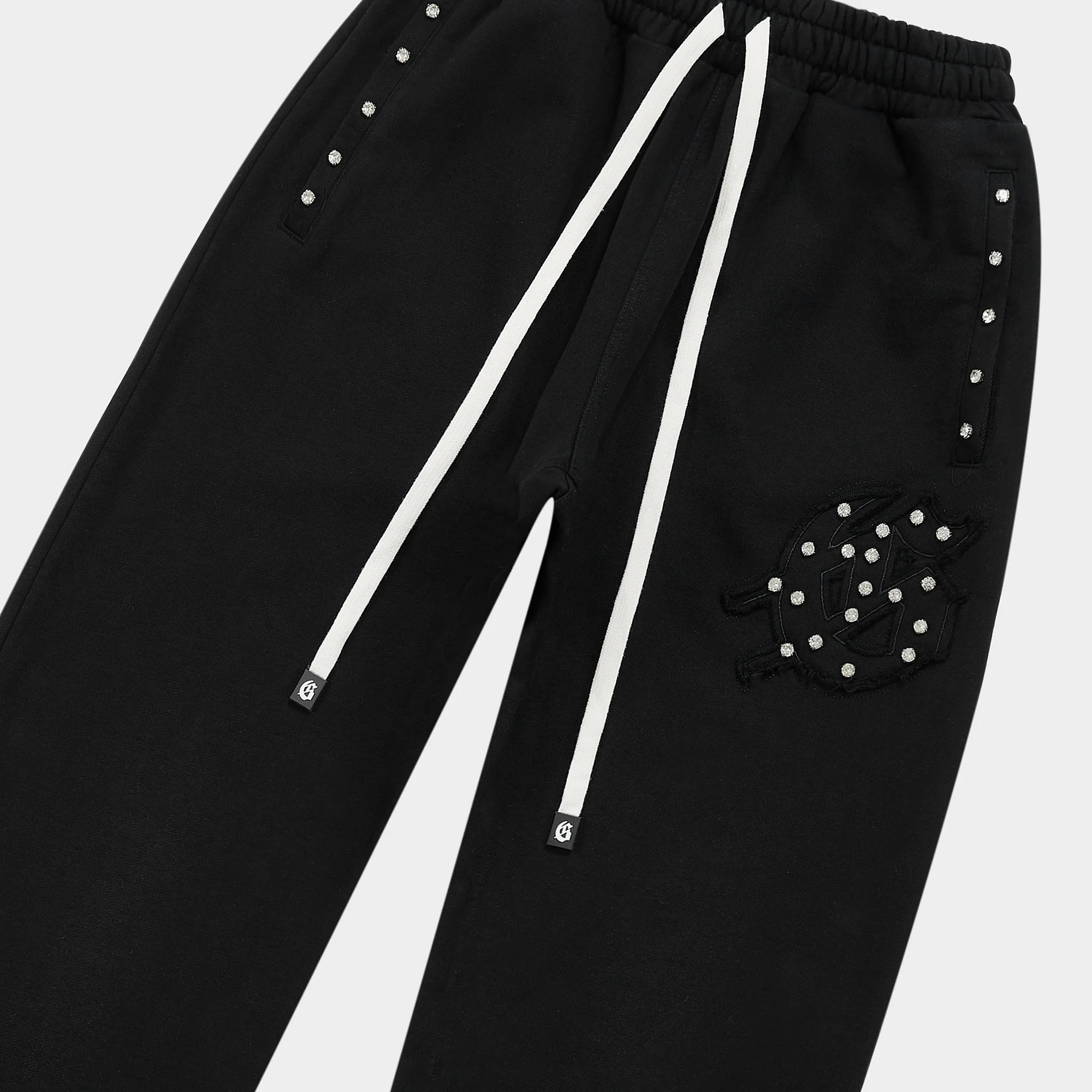 Symmetric Studed Sweatsuit V2 (Black VVS💎) - Image 6