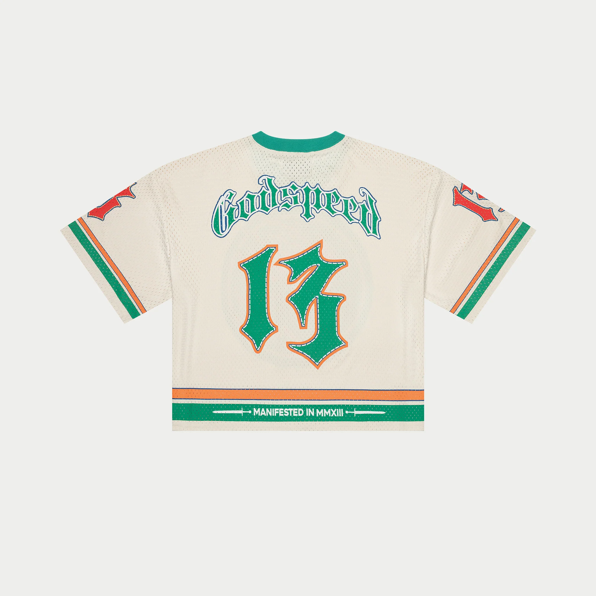 First Down Jersey (Bone/Teal/Orange) - Image 3