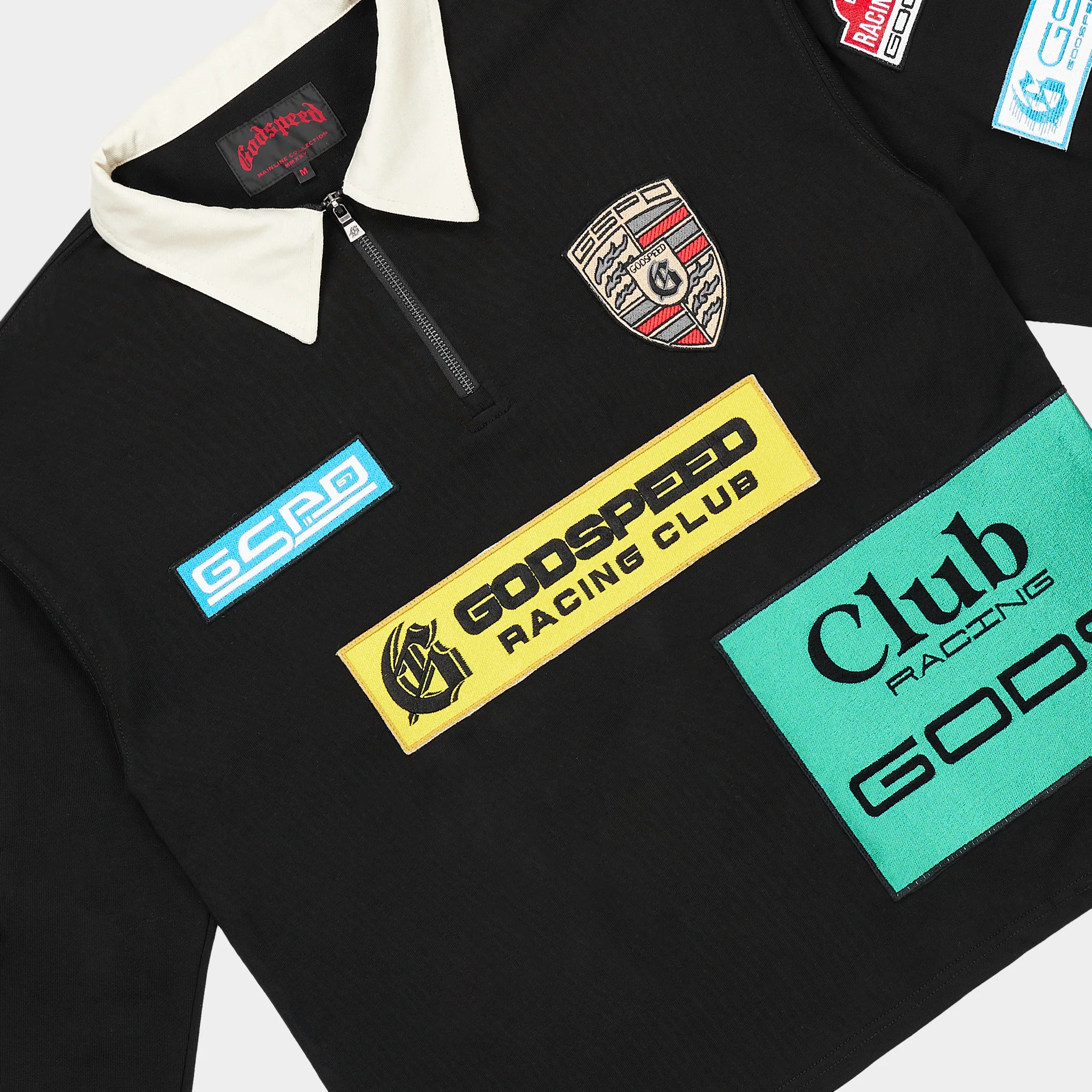 GRC Quarter Zip Polo (Black) - Image 3
