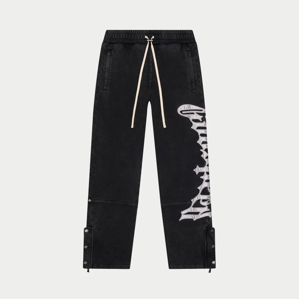 OG Logo Sweatsuit V2 (Black Wash/Silver Satin) - Image 3