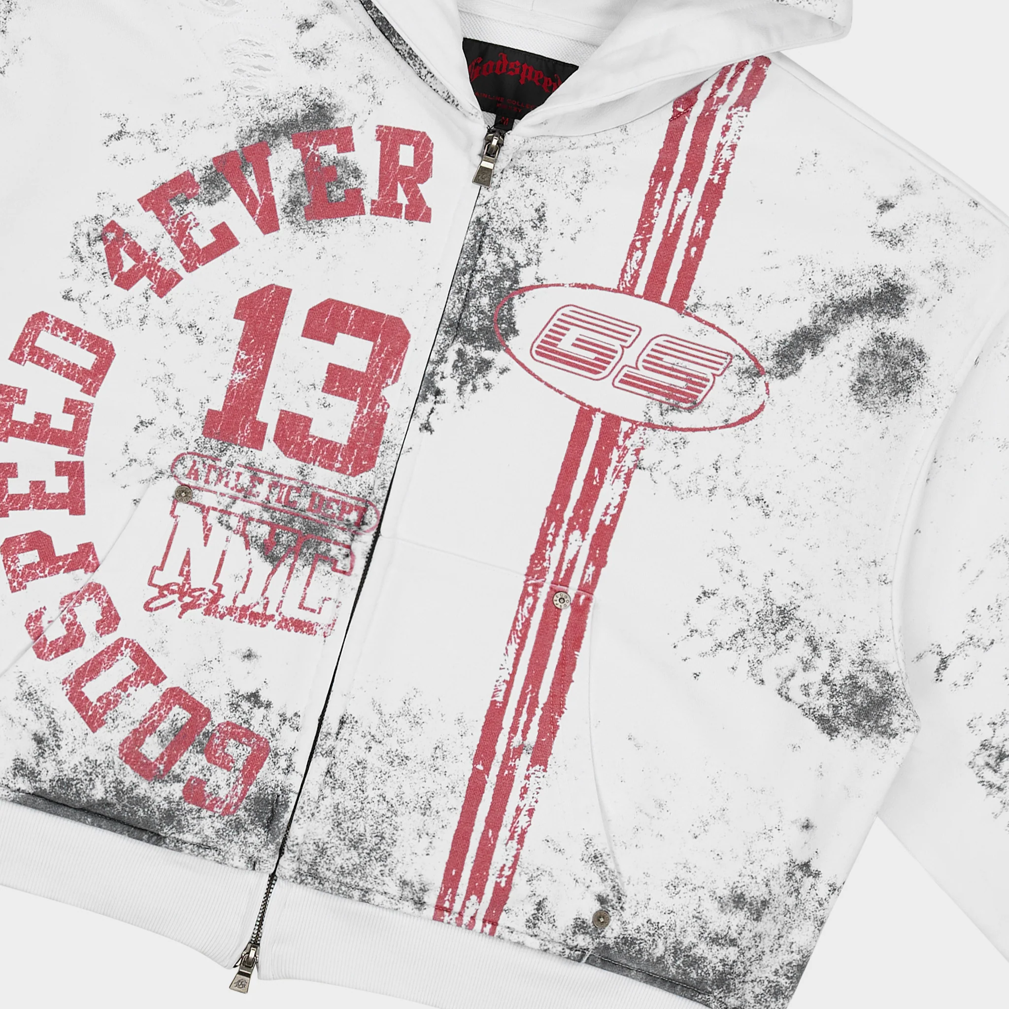 Roadster Zip Hoodie (Dirty White) - Image 2