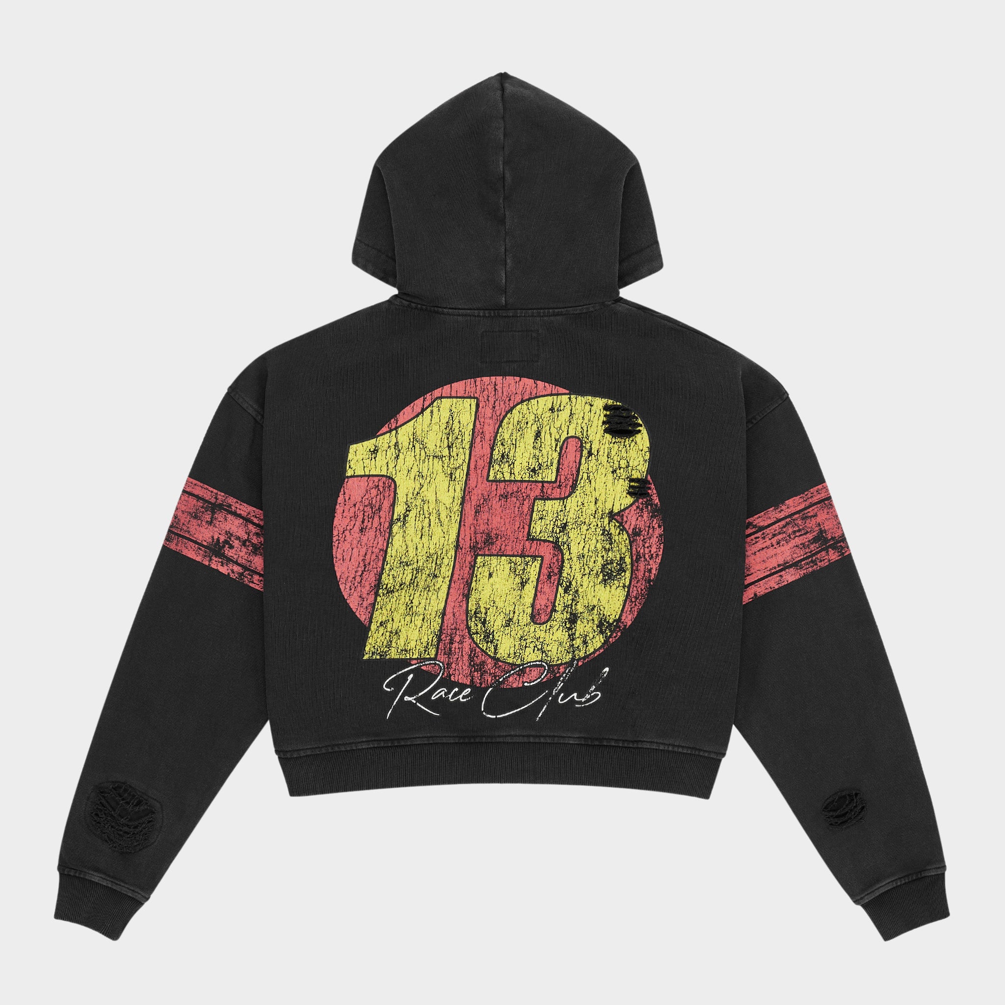 Speedway Zip Hoodie (Black) - Image 3